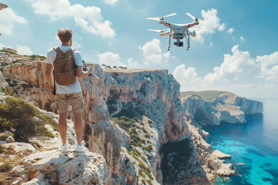 a drone with a camera